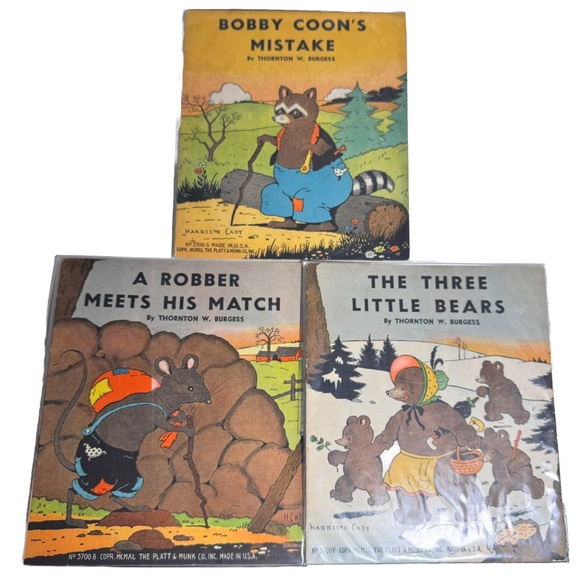 Vtg 1930s Platt & Munk Childrens 17 Book Set Classic Fairy Tales Nursery Rhymes - Picture 2 of 15